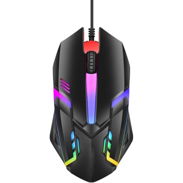 RGB Gaming Mouse | (Black) Rechargeable Wired | Ergonomic Design with, wired gaming mouse - Laptop, Desktop PC/Mac Compatible