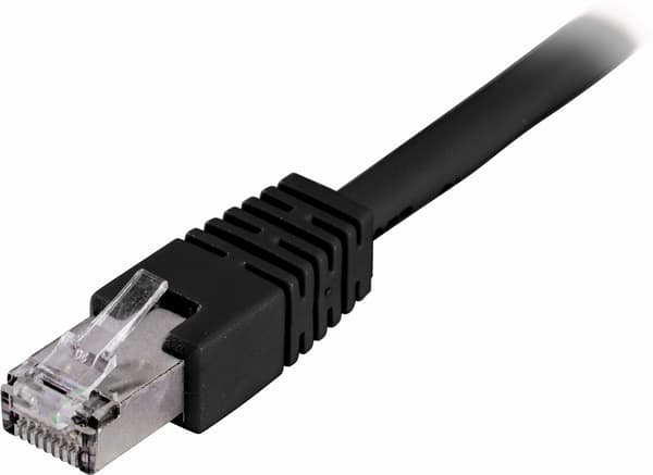 F/UTP Cat6 patchkabel, LSZH, 30m, svart