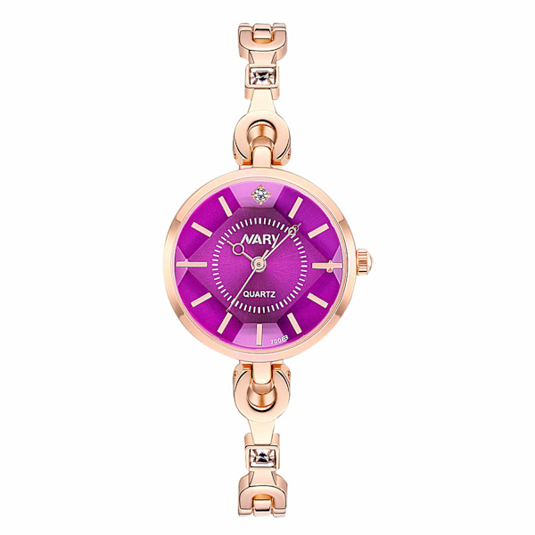 Elegant dameklokker kvarts analog klokke diamant urskive med rustfritt stål stropp mote jenteklokke utsøkte armbånd dameklokke