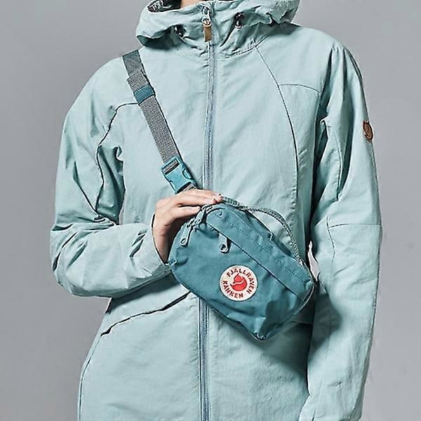 Liten Canvas Midjeväsk för Män och Kvinnor, Fanny Pack Bältesväska, Grön
