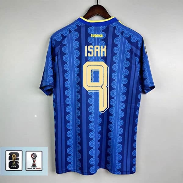 VM 2026 - Sveriges herrelandslag bortedrakt nr. 9 ISAK - Supporterdrakt (M) (M)
