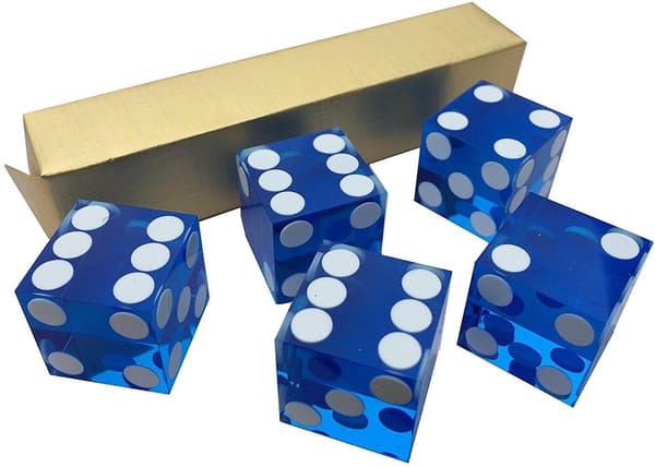 5 x perfekta 19MM precisionskasinonoteringar (blå) blue