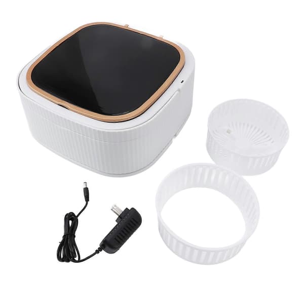 Bærbar vaskemaskin 11,5L 3 moduser LCD sammenleggbar lilla 100-240V