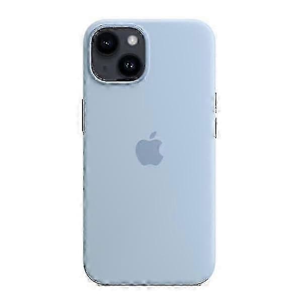 Silikonfodral kompatibelt med Iphone 14 - Mjuk känsla, stötsäkert, smalt skyddsfodral Sky Sky Sky
