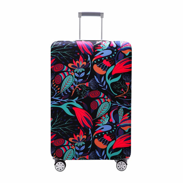 Bagagebetræk Vaskbar kuffertbeskytter Anti-ridse kuffertbetræk Passer til 18-32 tommer bagage (Flourish, M)