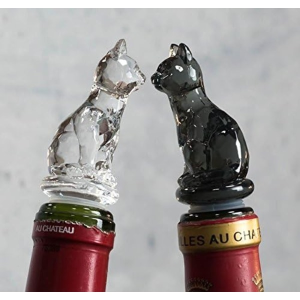 Vin Champagne Drikkeflaskepropp (svart katt)