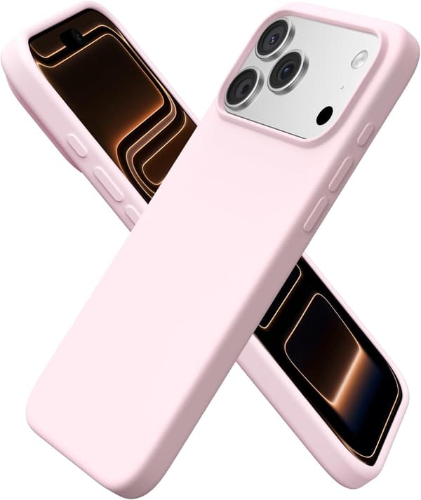1 stk, kompatibel med iPhone 17 Pro Max-deksel, rosa, 6,9\", støtsikker beskyttelse, kamerabeskyttelse pink