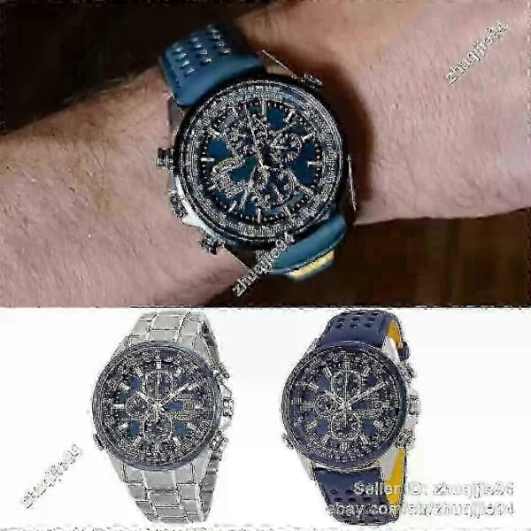 Citizen Blue Angels Eco-Drive World Chronograph, Miesten kello, Sininen kellotaulu