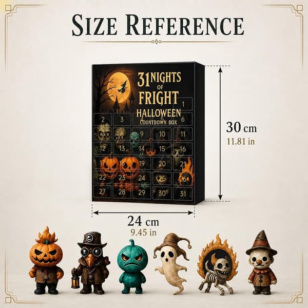 Halloween Nedtællingskalender Blind Boks 31 Nætter Julekalender Mini Figurer 31B