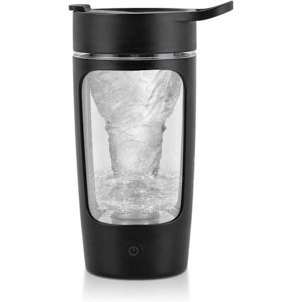 Elektrisk Shakerflaska, Blenderflaskor, Tillverkad med Tritan - BPA-fri - Bärbar Mixerkopp/USB-laddningsbara Shakerkoppar black