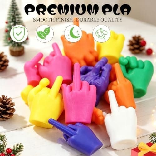Mini Langfingre, \"Flip The Bird\" i bulk, Små hender til skrivebord, festgaver, passiv-aggressive vitser, 100 stk 100pc