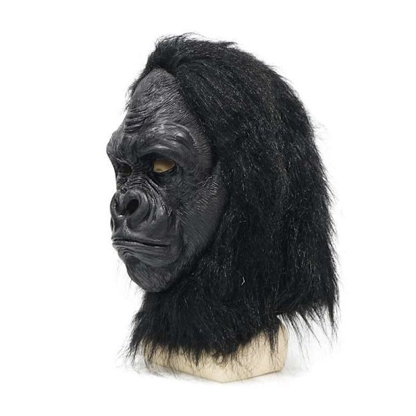 Halloween latex realistisk kostyme horror hette King Kong latex maske