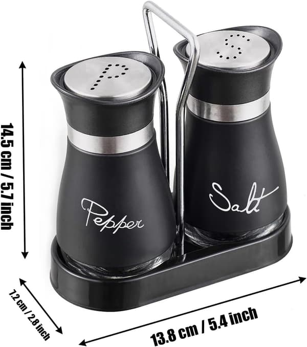 2-pack Salt- och Pepparkvarnar Salt- och Pepparströare Salt- och Pepparset Saltströare Saltburk Köksaccessoarer
