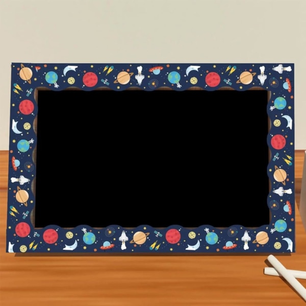 1 rulle Bulletin Borders Stickers 65,6 Ft Borders Stickers Back-to-School dekoration Borders for Black Board Trim