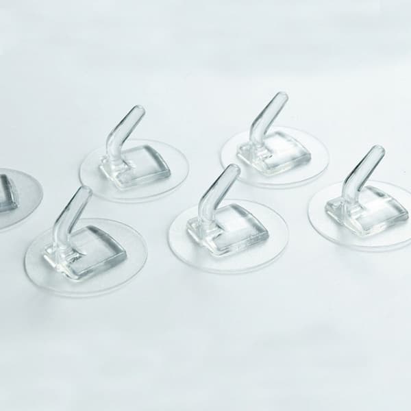Transparenta självhäftande krokar, 10-pack