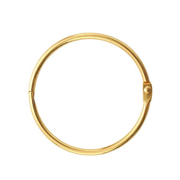 Cirkulära gardinkrokar, 20-pack Guld