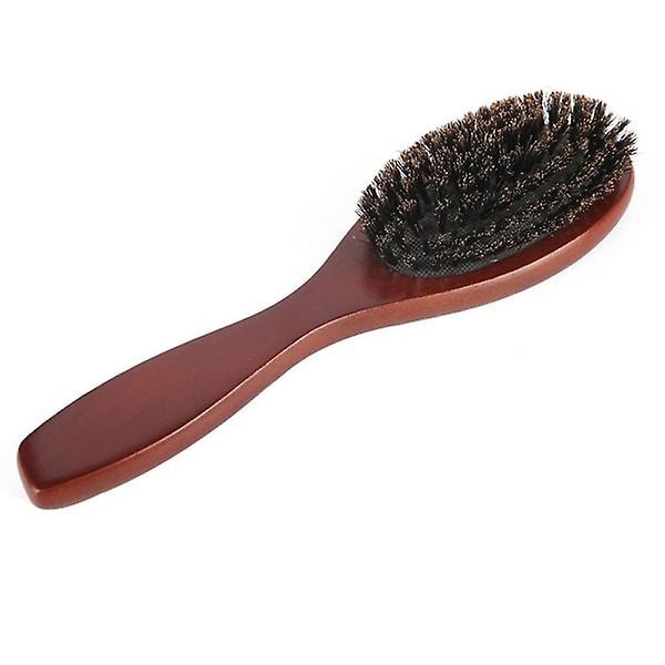 Hair brush with boar bristles - Wood Dark brown