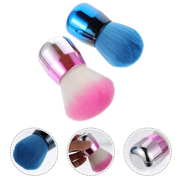 2-pack Mushroom Stucco Face Loose Powder Syntetisk Fiber