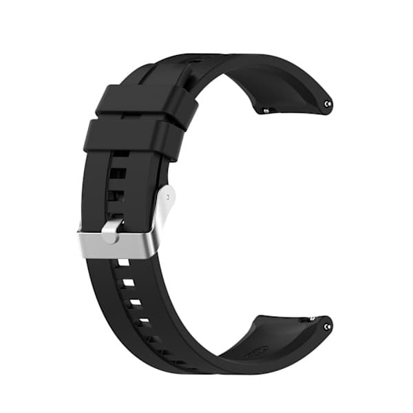 Silikone armbånd 22 mm Sort Huawei Watch GT2/GT3 Sort