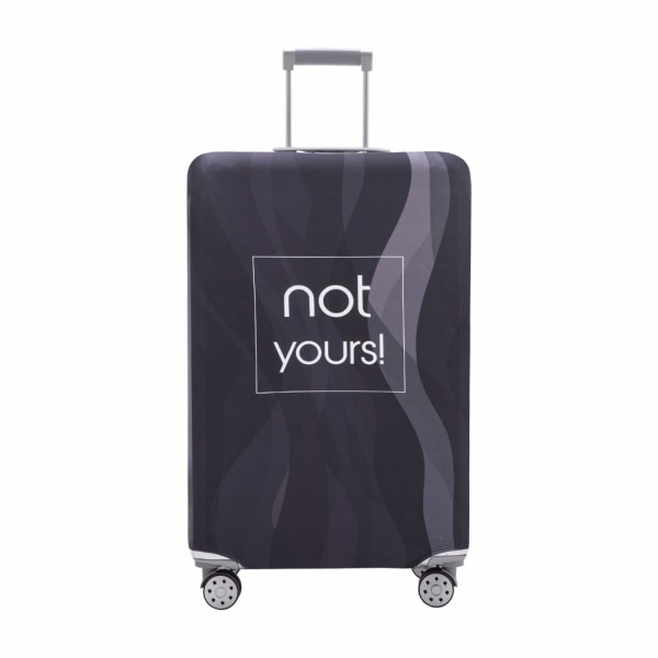 Bagagebetræk Vaskbar kuffertbeskytter Anti-ridse kuffertbetræk Passer til 18-32 tommer bagage (Black Stripe, M)