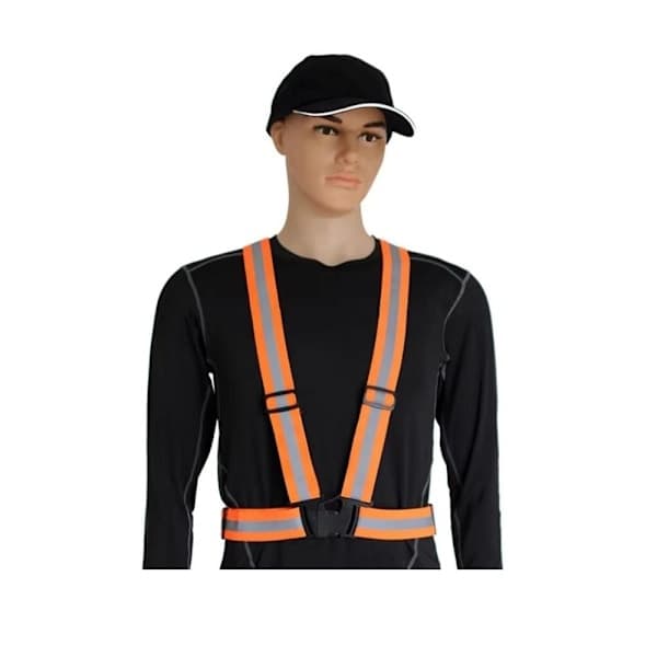 Svart reflekssele – Praktisk refleksvest for maksimal synlighet