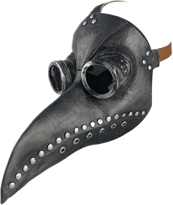 Nebbhodeplagg Halloween Middelaldersk Pestmaske Pestdoktor Hodeplagg Lang Nese Fuglenebbmasker Karneval Skrekk Steampunk Pestmaske