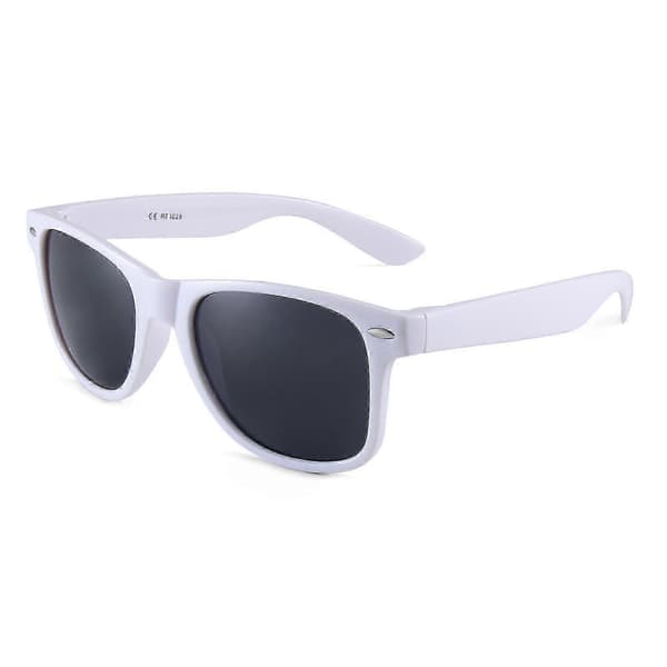 Solbriller med flate speil - Trendy og funksjonell design White