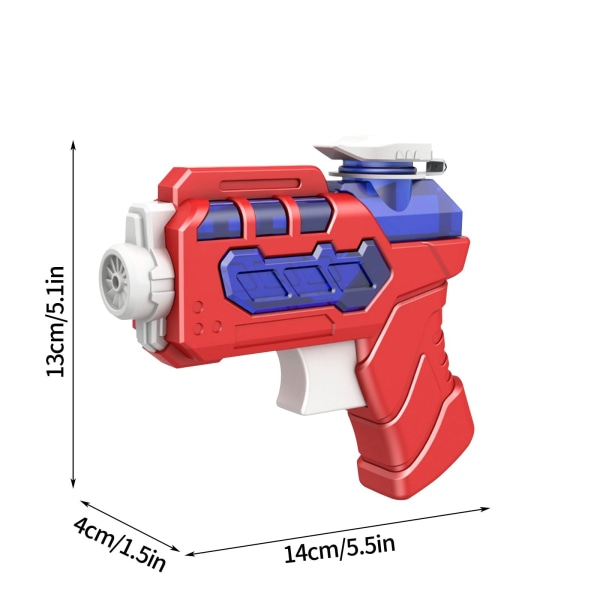 Vannpistol Hage Vann Squirter Cannon Sommer Kraftig Vann Soaker Hage Drencher Sommer Spill Fest Spill Basseng Strand Utendørs Leker, blå