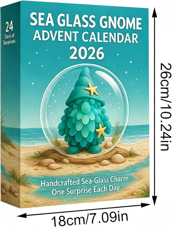 Julegnome Julekalender 2026, 24 Stk. Vedhæng Akryl Nøglering