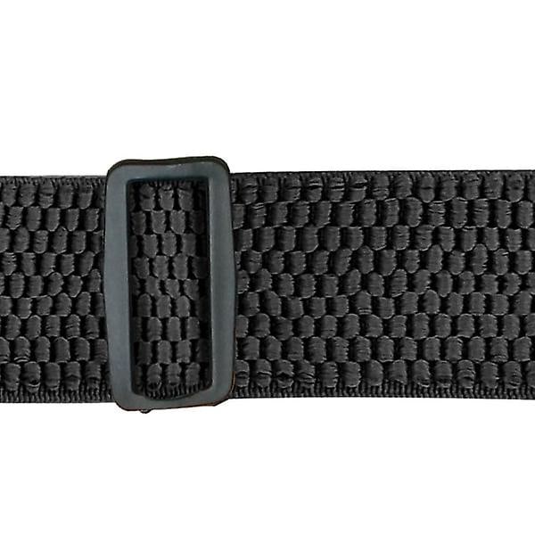 Slidstærke sorte seler - 3,8 cm i X-form med plastikclips