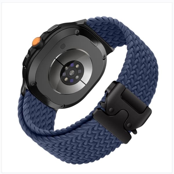 40/44 mm flätad elastisk fallskärmsspänne nylonrem kompatibel med Samsung Galaxy Watch 8 Classic Blå Blue