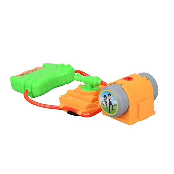 Vattenpistol för handled med långt räckvidd, armband för barn, handhållen jettryckspistol, sommarvattenleksaker (gul) C