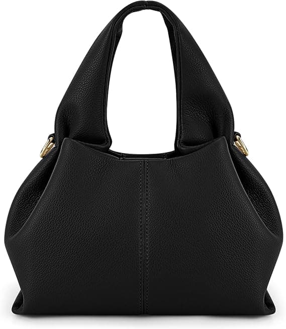 1 stk. mulepose crossbody-taske til kvinder, dumpling-sky-taske, skuldertaske med justerbar rem, sort. black