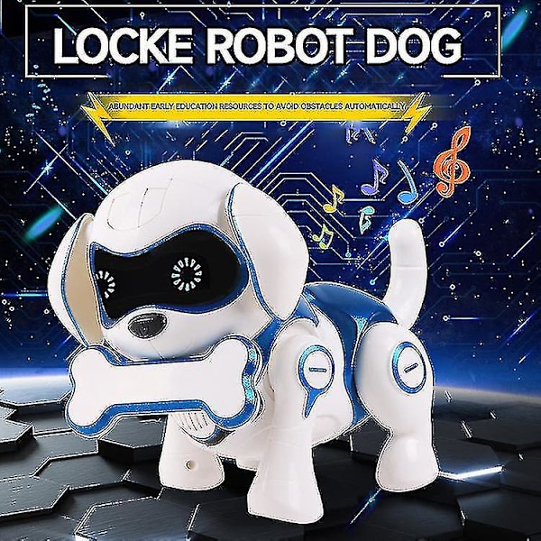 RC Smart Robot Hund Elektrisk Trådløs Fjernkontroll Leke Syng Dans Gå pink