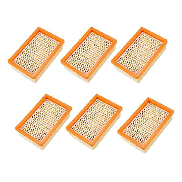 6-pak filter til Karcher Mv4 Mv5 Mv6 Wd4 Wd5 Wd6 støvsuger, reservedele leverfilter