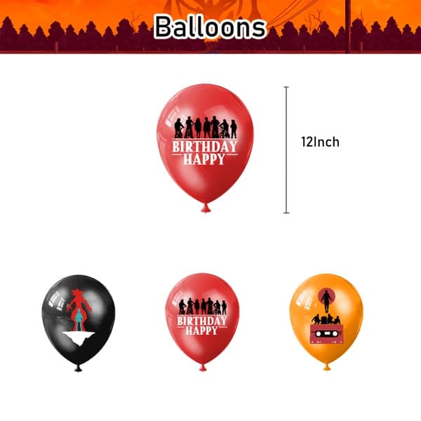 Stranger Things Festdekorasjon Bursdagsbanner Kakedekorasjon Ballonger