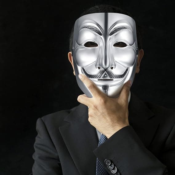 4 kpl Vendetta Anonymous -naamio, 4 väriä Halloween Cosplay -juhlanaamio, 19*16cm
