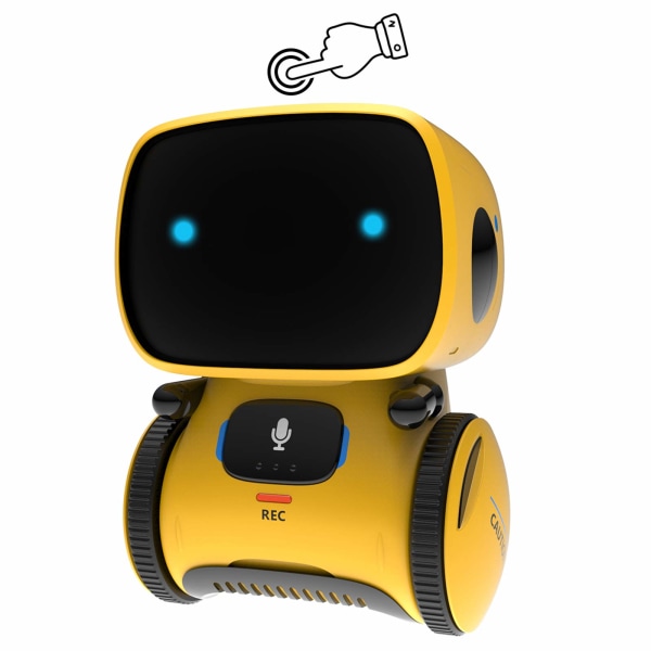 Smart robotlegetøj til børn Børn, drenge pigelegetøj til 3 år, gaver Intelligent pædagogisk robotlegetøj, stemmestyring og berøringssans