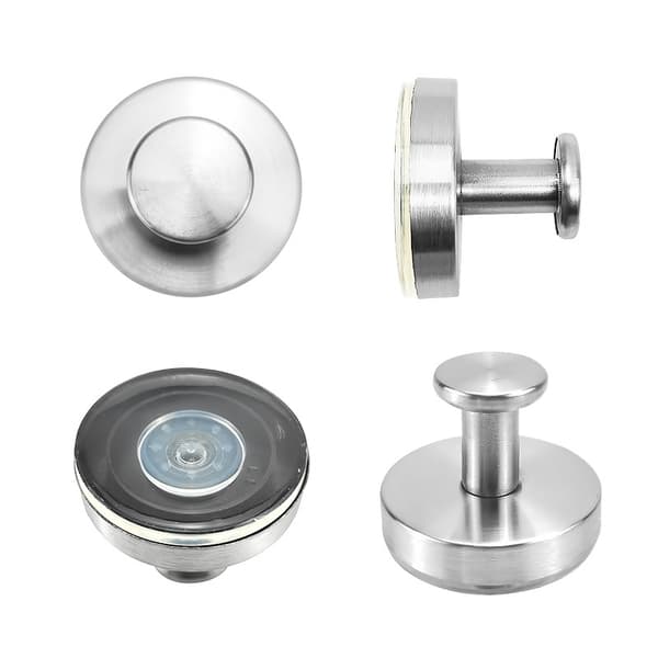 Väggkrokar med sugkopp, 4-pack Silver Silver