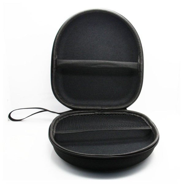 Hörlursväska för on-ear/over-ear headset, case, 21 x 18,5 x 6 cm, svart