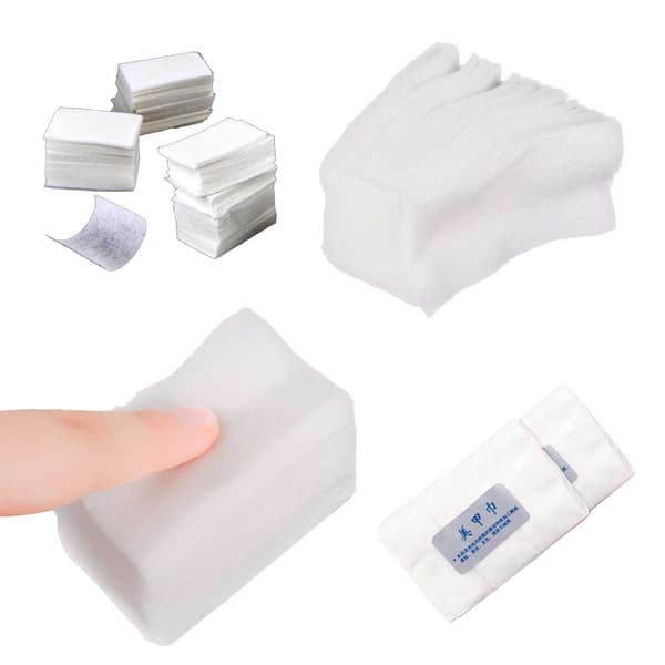 500 lofrie pads, negleservietter, hvite negleputer