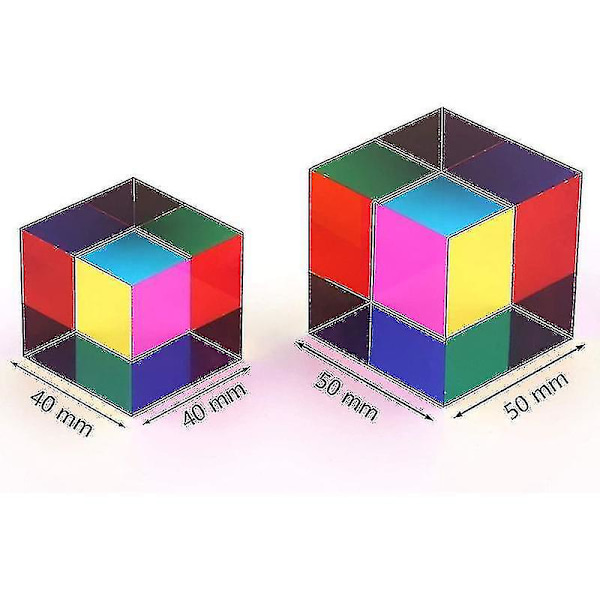 L40 Blandet Farge Kube 47mm (1.9\") Kube For Hjem Eller Kontor Leke Vitenskap Læring Kube Påske Prisma Skrivebordsleke
