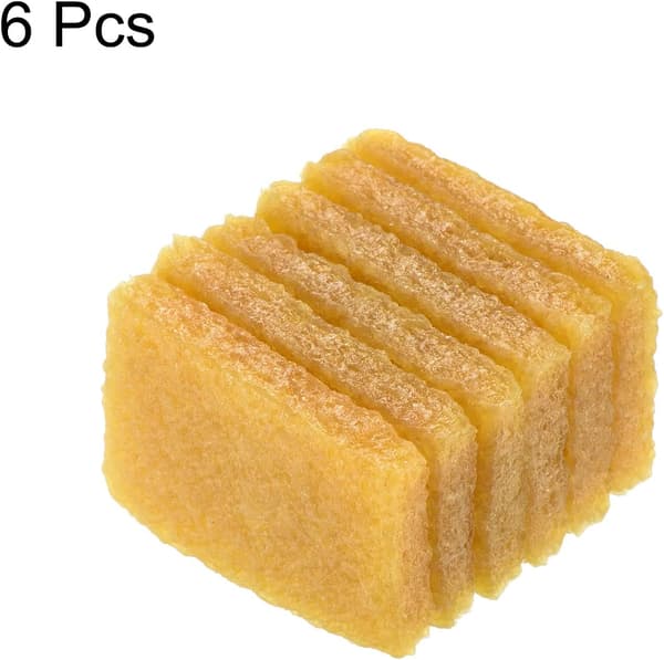 5cm*3.5cm*1cm Restgummi suddgummi, 6-pack rektangulär limrengöringsverktyg, gul 5cm*3.5cm*1cm