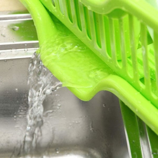 Kjøkkenoppvaskstativ i plast, vannbeholder, oppbevaringsstativ for boller og spisepinner, oppbevaringsboks, oppbevaringskurv