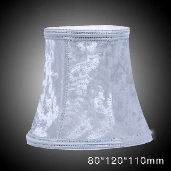 Lampe Stoff Klips Lampeskjerm SØLV Sølv silver