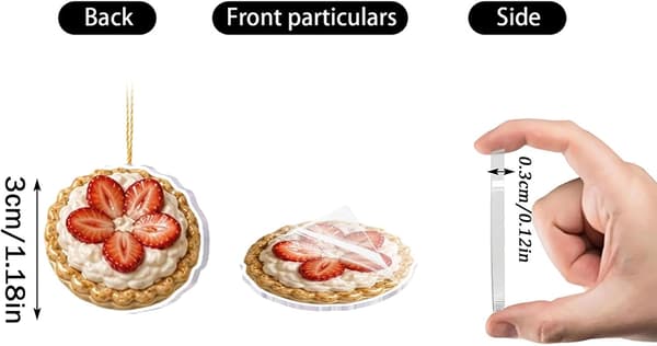 Julekalender Blind Box 2026, Akryl Nøglering Ornament Sæt