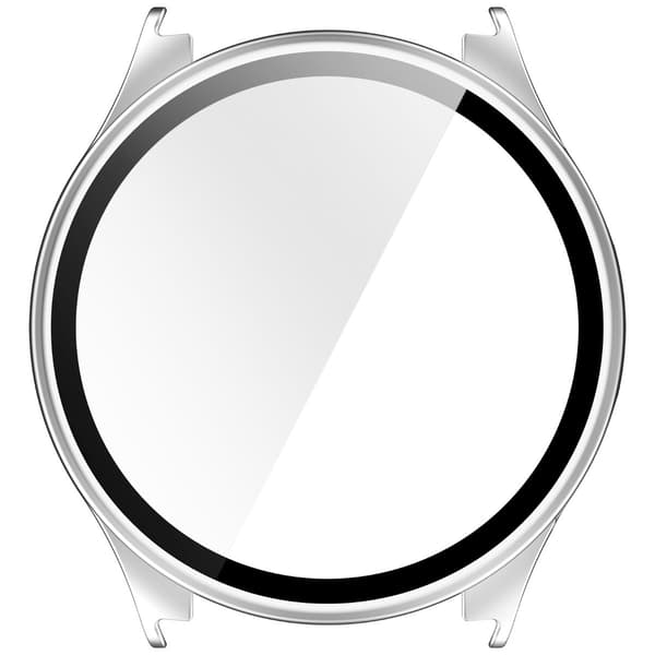 Beskyttende PC-etui med hærdet glas til Xiaomi Watch 5 - Fuld dækning sølv Silver