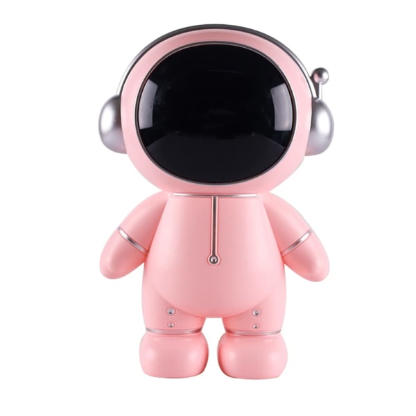 Astronaut Piggy Bank Mønt Bank Rummand Pengeboks Astronaut Figur Dekoration Desktop Skulptur Statue (Pink)