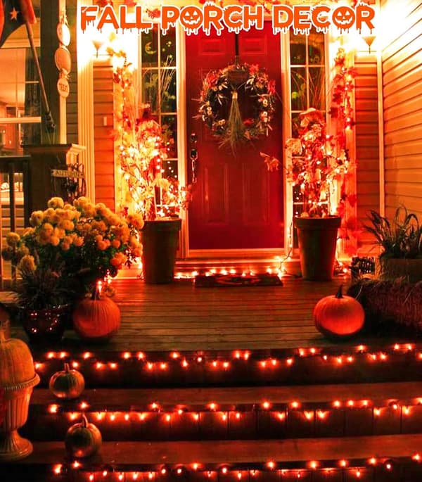 LED-lyslenke, 5M 50LEDs med timer (6 timer PÅ | 18 timer AV) er batteridrevet for rom, uteplass, Halloween, oransje 5m orange