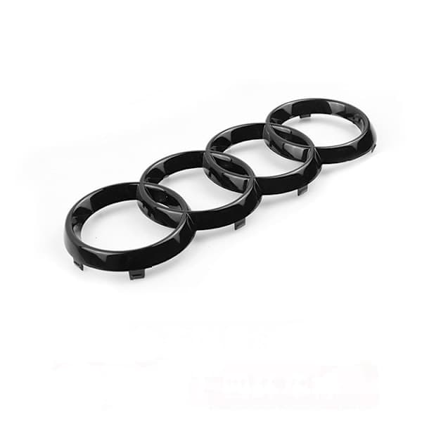 Audi blank svart logo ring foran og bak 273MM 192MM A1 A3 A4 A5